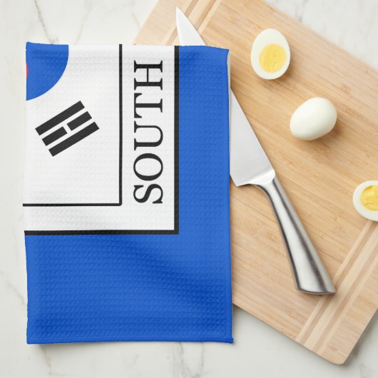 Südkorea Geschirrtuch (Viertel Falte)