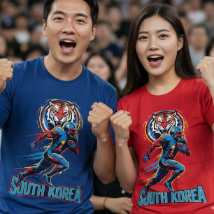 Südkorea Gridiron Tiger Football Athlet Dynami T-Shirt