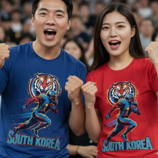 Südkorea Gridiron Tiger Football Athlet Dynami T-Shirt