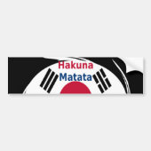 Südkorea Hakuna Matata Art Print/Graphic Autoaufkleber (Vorne)