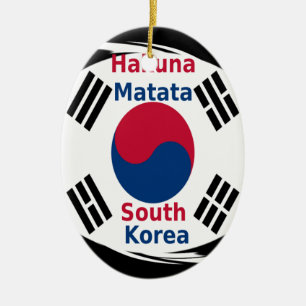 Südkorea Hakuna Matata Art Print/Graphic Keramikornament