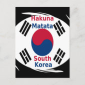Südkorea Hakuna Matata Art Print/Graphic Postkarte (Vorderseite)