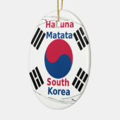 Südkorea Hakuna Matata Keramikornament (Links)
