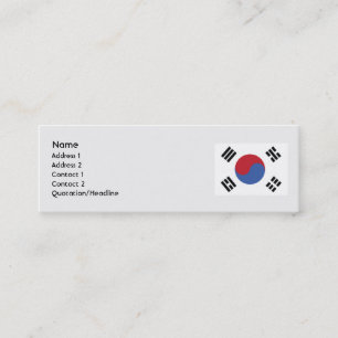 Südkorea - Haut Mini Visitenkarte