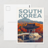Südkorea Herbstpalast Postkarte (Vorne/Hinten)