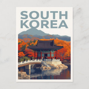Südkorea Herbstpalast Postkarte