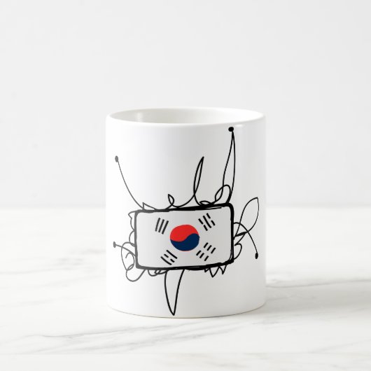 Südkorea Kaffeetasse (Mittel)