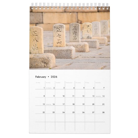 Südkorea Kalender (Feb 2026)