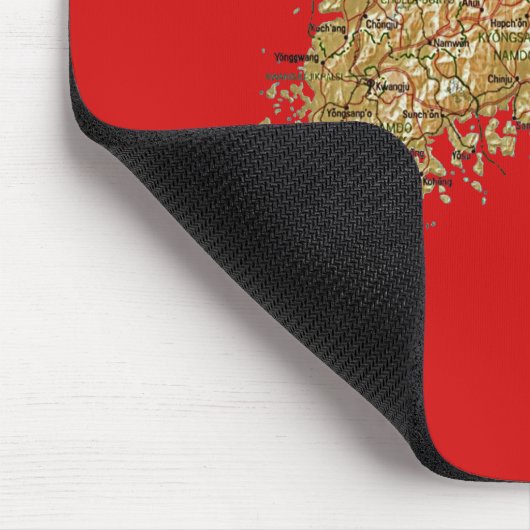 Südkorea-Karte Mousepad (Ecke)