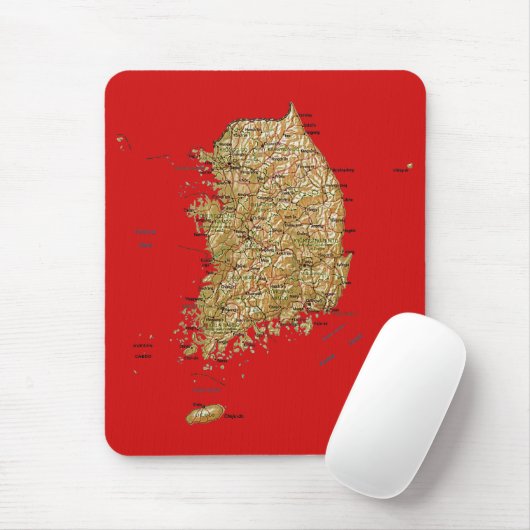 Südkorea-Karte Mousepad (Mit Mouse)