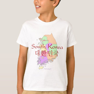 Südkorea-Karte T-Shirt