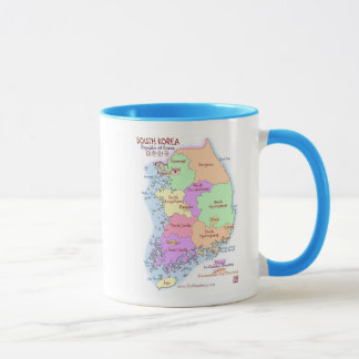 Südkorea-Karten-Tasse Tasse