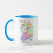 Südkorea-Karten-Tasse Tasse (Links)