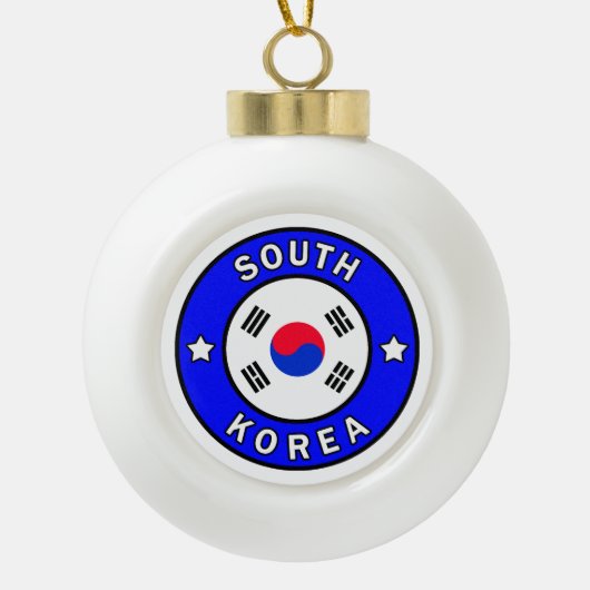 Südkorea Keramik Kugel-Ornament (Vorderseite)