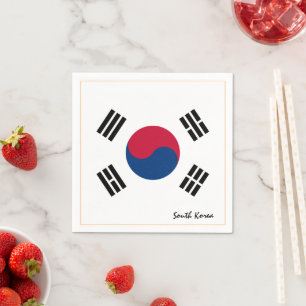 Südkorea/Korea Flag Party Fashion/Sportfan Serviette