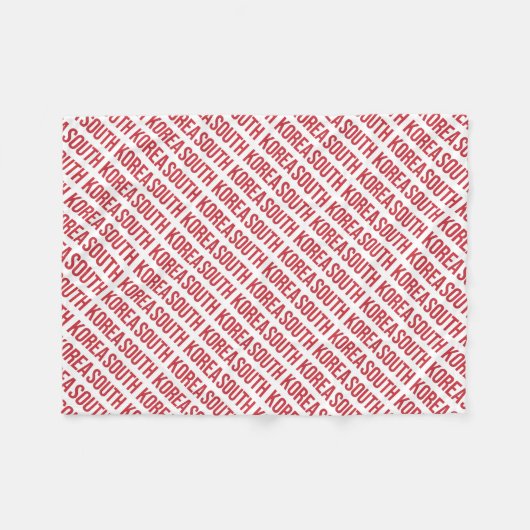 Südkorea - Koreaner - 대한민국 Fleecedecke (Vorderseite (Horizontal))