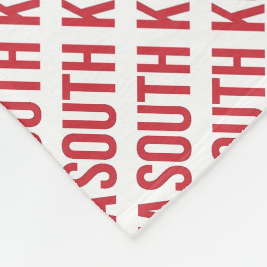 Südkorea - Koreaner - 대한민국 Fleecedecke (Ecke)