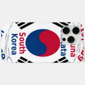 Südkorea - Landesfarben für Flaggen Art Print/Grap Case-Mate iPhone Hülle (Rückseite (Horizontal))