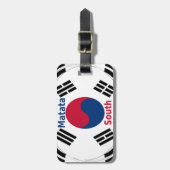 Südkorea - Landesfarben für Flaggen Art Print/Grap Gepäckanhänger (Vorderseite vertikal)