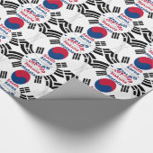 Südkorea - Landesfarben für Flaggen Art Print/Grap Geschenkpapier (Ecke)