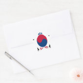 Südkorea - Landesfarben für Flaggen Art Print/Grap Stern-Aufkleber (Umschlag)