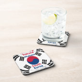 Südkorea - Landesfarben für Flaggen Art Print/Grap Untersetzer (Rechte Seite)