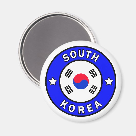 Südkorea Magnet (Vorderseite/Rückseite)