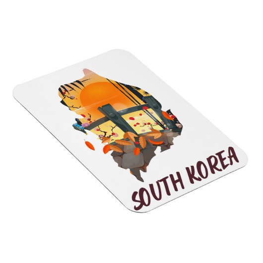 Südkorea Magnet (Rechte Seite)