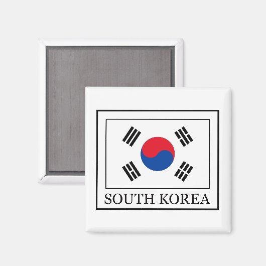 Südkorea Magnet (Vorderseite/Rückseite)