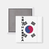 Südkorea Magnet (Vorderseite/Rückseite)
