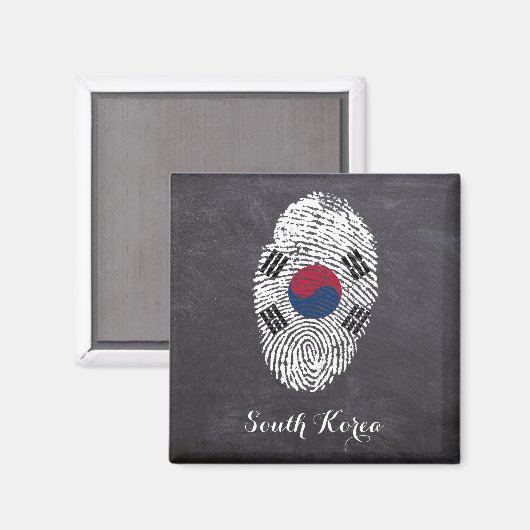 Südkorea Magnet (Vorderseite/Rückseite)
