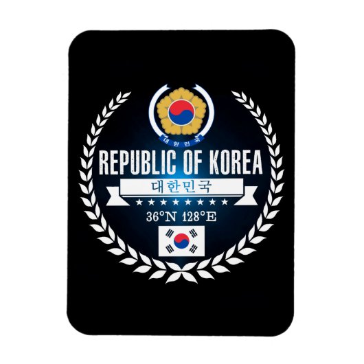 Südkorea Magnet (Vertikal)