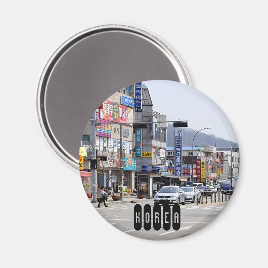 Südkorea Magnet (Vorderseite/Rückseite)