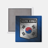 Südkorea Magnet (Vorderseite/Rückseite)