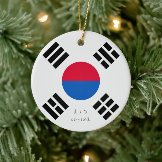 Südkorea-Markierung für benutzerdefinierte Meldung Keramik Ornament (Baum)