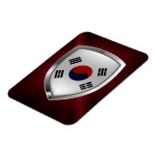 Südkorea Metallisches Emblem Magnet (Linke Seite)