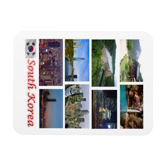 Südkorea - Mosaik - Magnet (Horizontal)