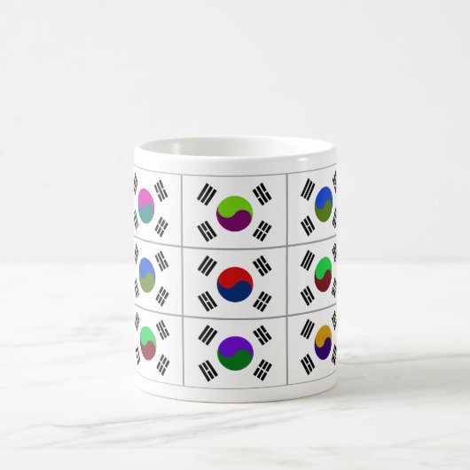 Südkorea Multihue kennzeichnet Tasse (Mittel)