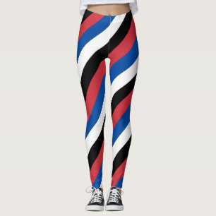 Südkorea - Nationalfarben der Flagge - Diagonal ge Leggings