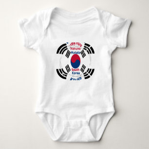 Südkorea Nationalflagge: Koreanische Taegeukgi Pri Baby Strampler