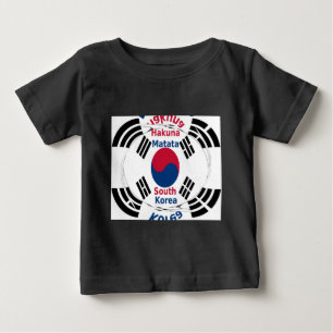 Südkorea Nationalflagge: Koreanische Taegeukgi Pri Baby T-shirt