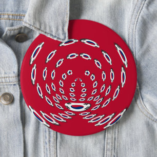 Südkorea Nationalflagge: Koreanische Taegeukgi Pri Button