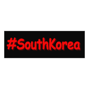 "#Südkorea" Niedliches Design. Jetzt kaufen Fotodruck