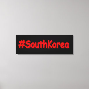 "#Südkorea" Niedliches Design. Jetzt kaufen Leinwanddruck