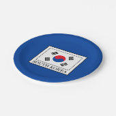 Südkorea Pappteller (Schrägansicht)