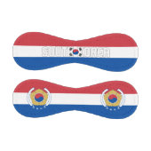 Südkorea - Patriotische Flagge und Wappen Baseball (Paneele)