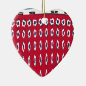 Südkorea Polka Dot Flag Art Design: Eine rote Basi Keramik Ornament (Rechts)