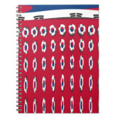 Südkorea Polka Dot Flag Art Design: Eine rote Basi Notizblock (Vorderseite)
