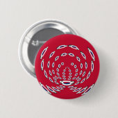Südkorea Polka Dot Flagge Button (Vorne & Hinten)