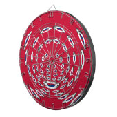 Südkorea Polka Dot Flagge Dartscheibe (Vorderseite rechts)